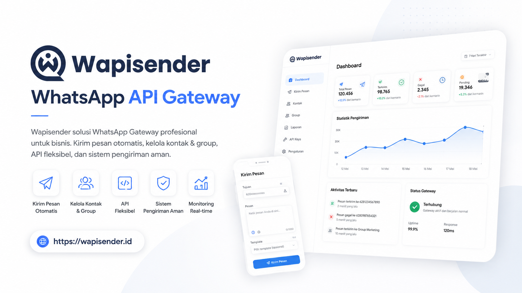 Wapisender - WhatsApp API Gateway
